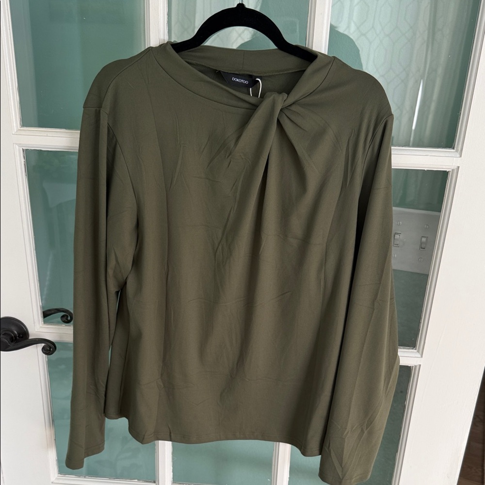 Olive Long Sleeve Top